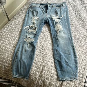 Judy blue boyfriend fit distressed jeans